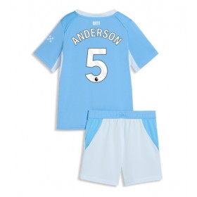 Manchester City Elliot Anderson #5 Koti Peliasu Lasten 2026-27 Lyhythihainen (+ Lyhyet housut)